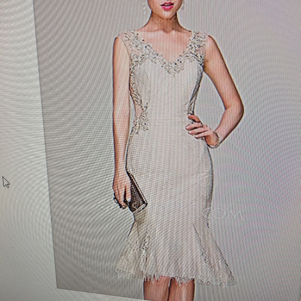 JJ's House trumpet/ mermaid V neck cocktail dress